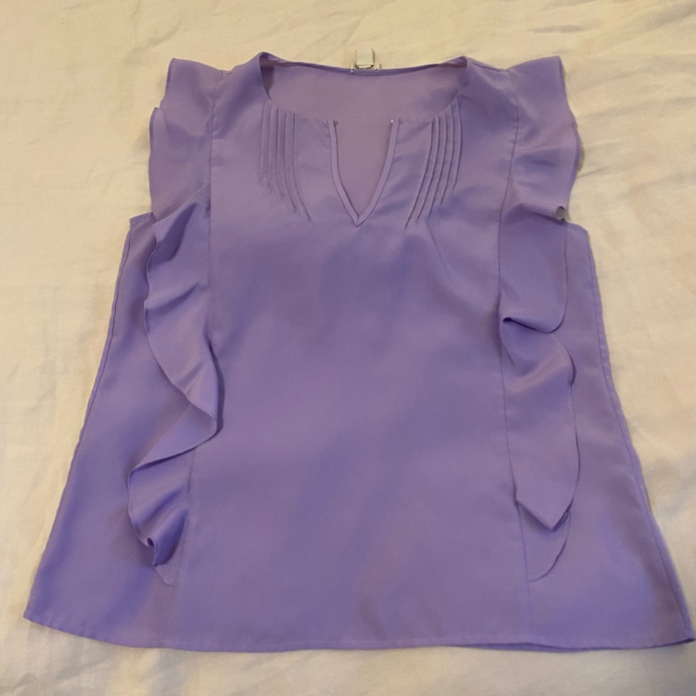 J Crew Lavender Blouse, Size 6